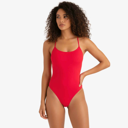 Crimson X-Back One-Piece Training Swimsuit by Norca