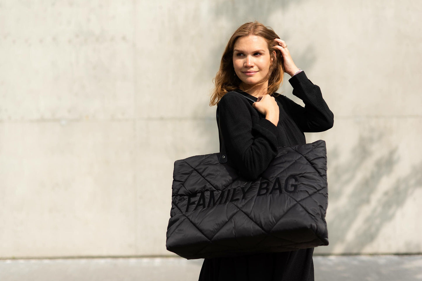 Cloud Comfort Puffer Familien-Tasche – Schwarz