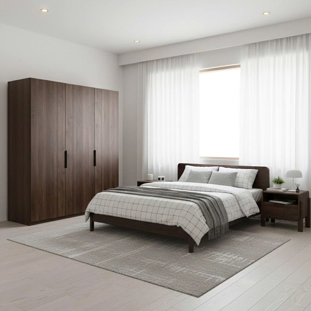 Dalumd 4-teiliges Schlafzimmer-Möbelset