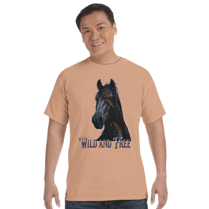 Wild and Free Comfort Colors Unisex T-Shirt – 100 % Baumwolle