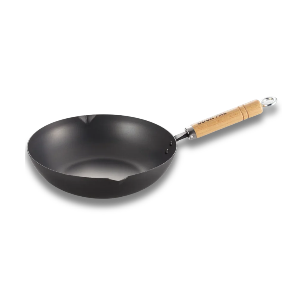 Yoshikawa Cook-Pal Ren Tieftopf 24cm – Nitrierter Carbonstahl, hergestellt in Japan