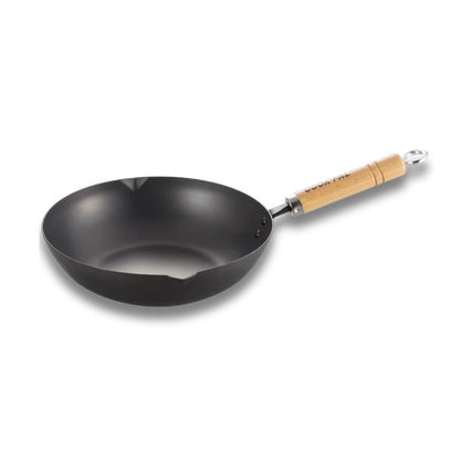 Yoshikawa Cook-Pal Ren Tieftopf 24cm – Nitrierter Carbonstahl, hergestellt in Japan