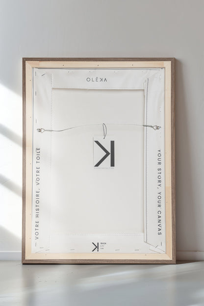 FLEURS D'ENCRE, Oeuvre sur toile étirée