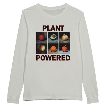 Pflanzenbasierte Langarm-T-Shirt – Bequemes Baumwoll-T-Shirt