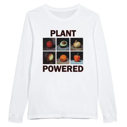 Pflanzenbasierte Langarm-T-Shirt – Bequemes Baumwoll-T-Shirt