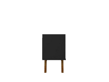 Malmo Modernes TV-Möbel mit 2 Schubladen, 180 cm – Schwarz/Braun