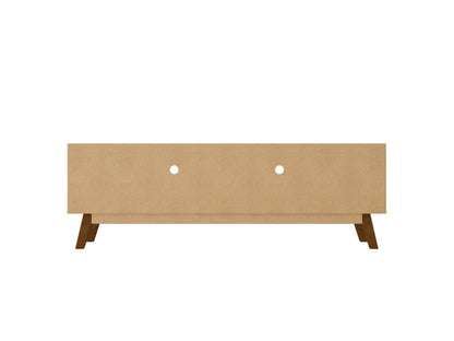 Malmo Modernes TV-Möbel mit 2 Schubladen, 180 cm – Beige/Braun