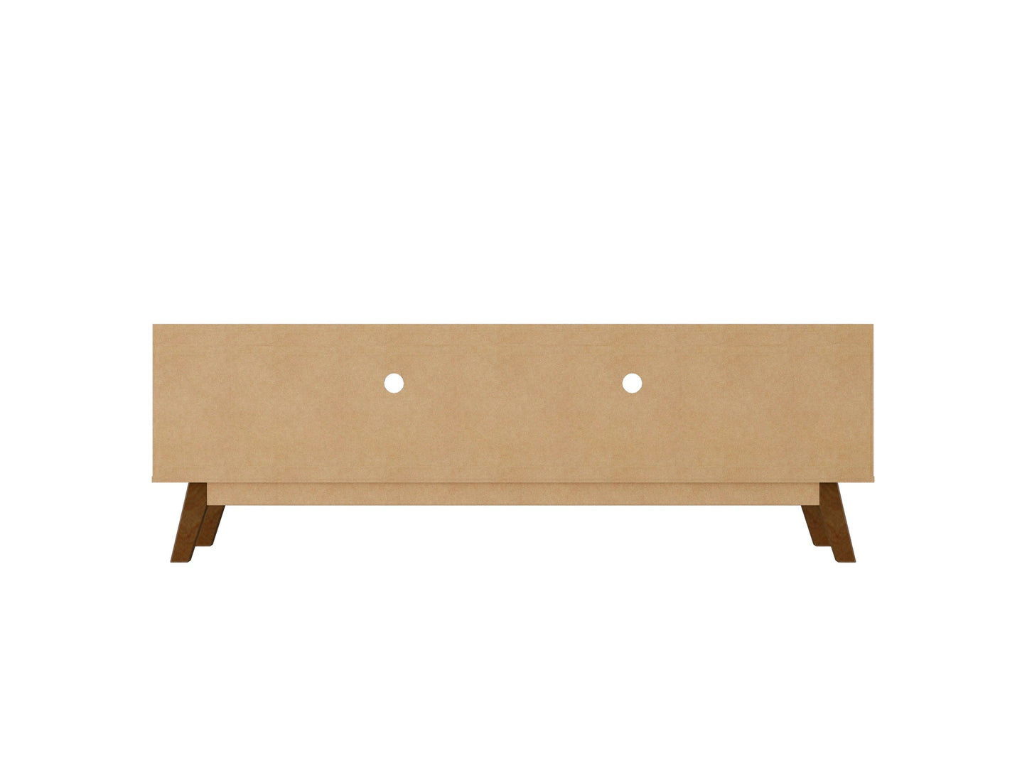 Malmo Modernes TV-Möbel mit 2 Schubladen, 180 cm – Schwarz/Braun