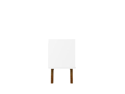 Malmo Modern TV-Schrank 180 cm mit 2 Schubladen - Weiß/Braun