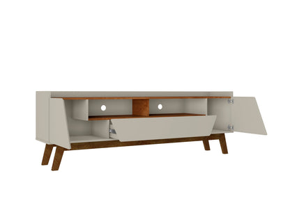 Malmo Modernes TV-Möbel mit 2 Schubladen, 180 cm – Beige/Braun