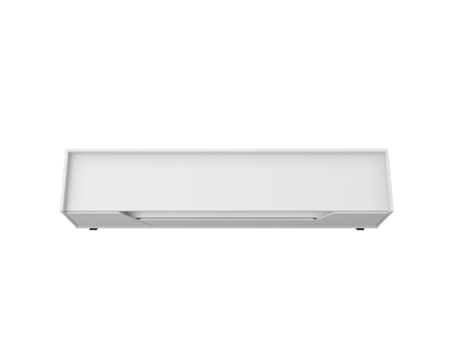 Malmo Modern TV-Schrank 180 cm mit 2 Schubladen - Weiß/Braun