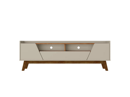 Malmo Modernes TV-Möbel mit 2 Schubladen, 180 cm – Beige/Braun