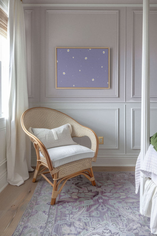 FLEURS DE LUNE, Werk auf gespannter Leinwand