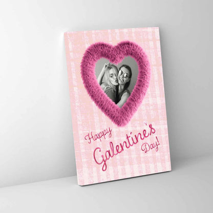 Galentines Day Collage Leinwand Foto Liebe Herz 40x50cm Individueller Leinwanddruck