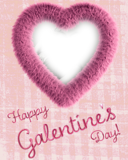 Galentines Day Collage Leinwand Foto Liebe Herz 40x50cm Individueller Leinwanddruck