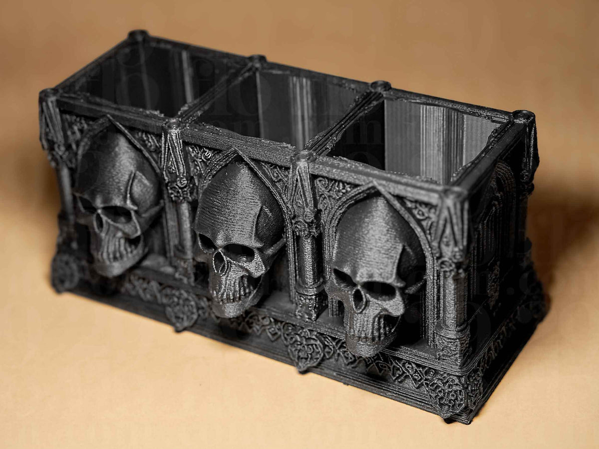 Skull Desk Organizer - Gothic Skull Series