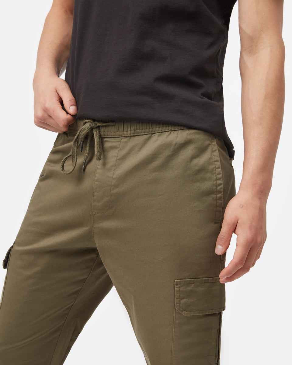 Stretch Twill Cargo Pull On Jogger
