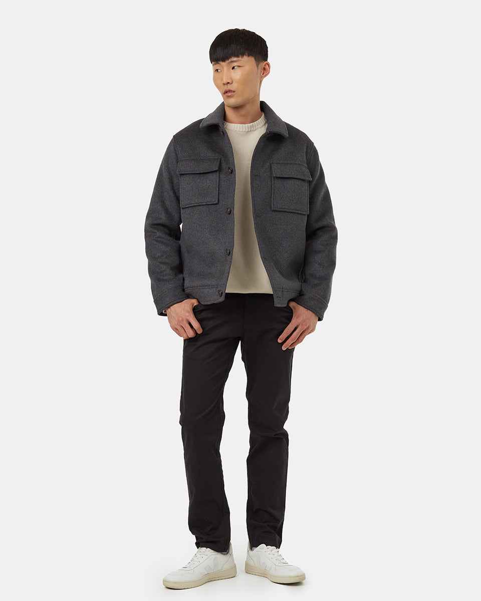 Wool Button Down Shacket