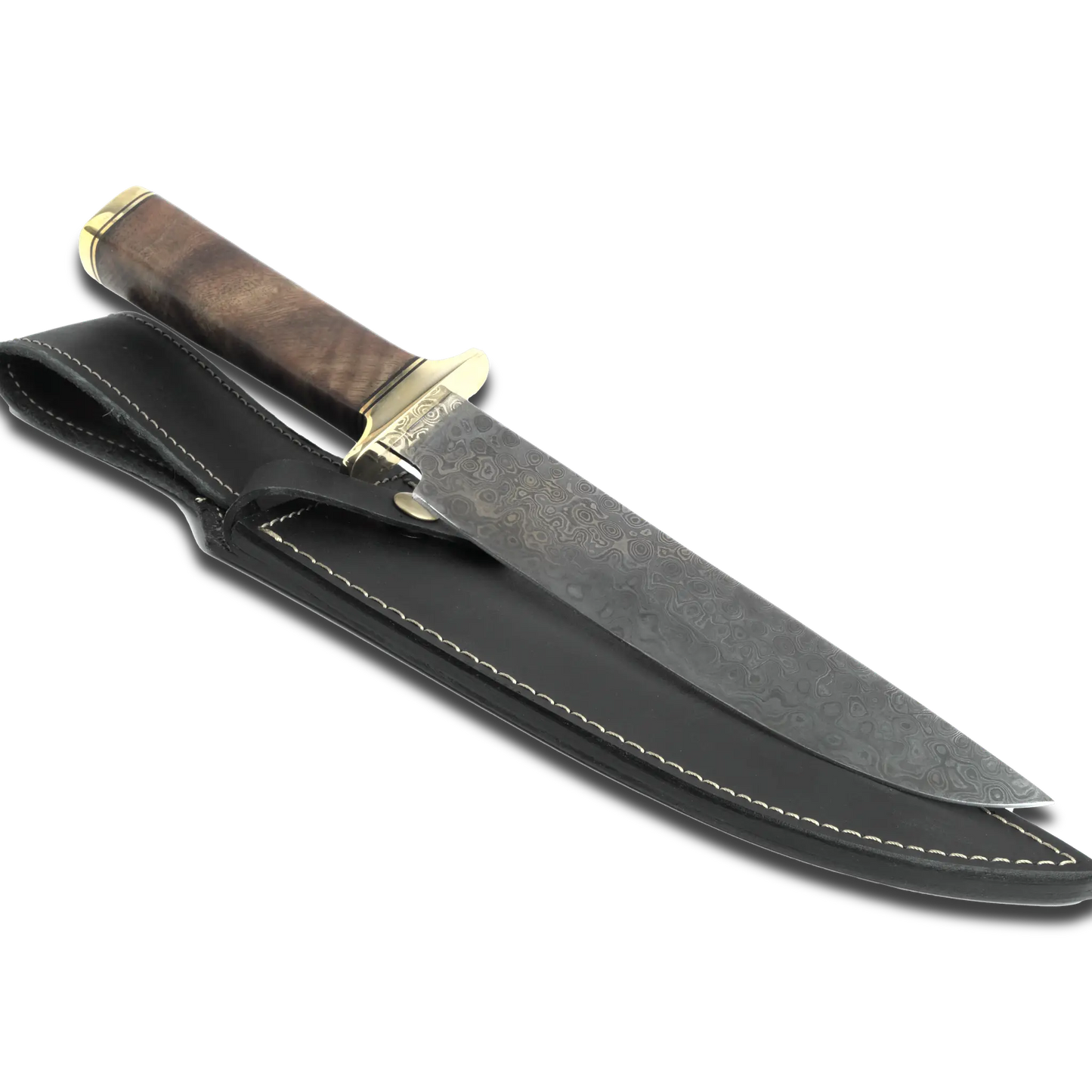 Ginza Steel Haruto-III Bowie-Messer - 9" Klinge mit Lederscheide