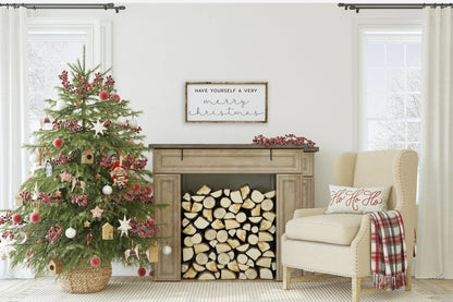 Habt eine frohe Weihnacht Holzschild