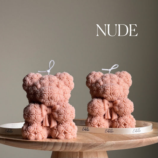 Teddybär Sojawachs-Kerze: Skulpturale Heimdekoration
