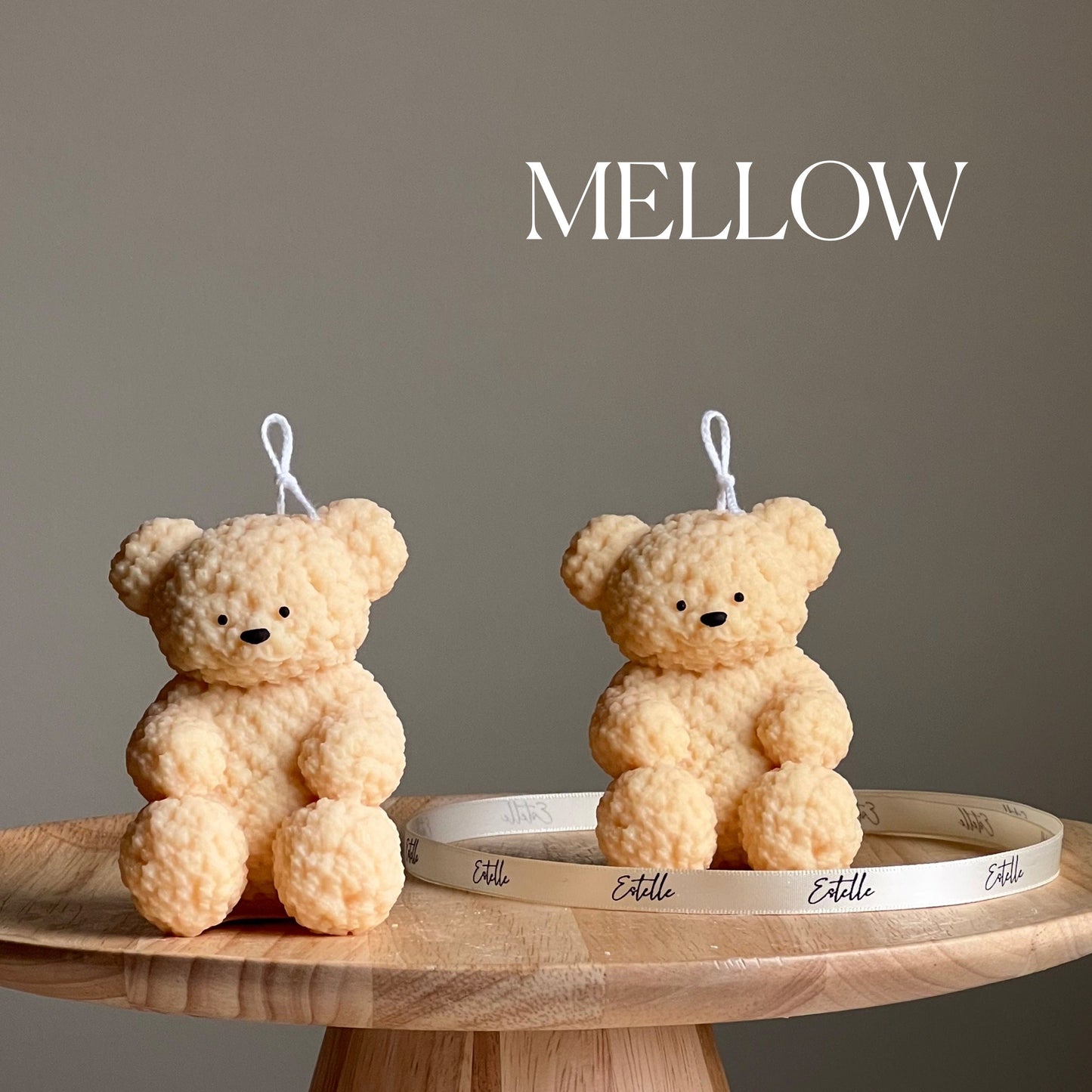 Fluffy Bear Sojawachs-Kerze | Handgemachte Heimdeko