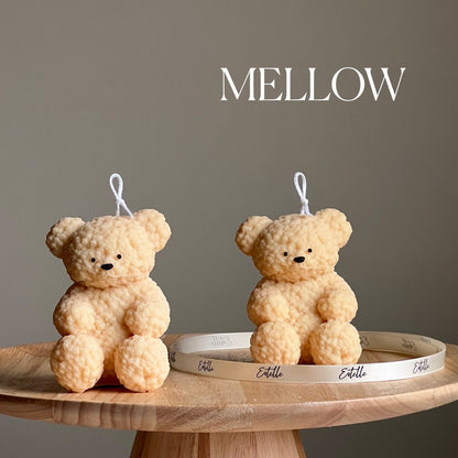 Fluffy Bear Sojawachs-Kerze | Handgemachte Heimdeko