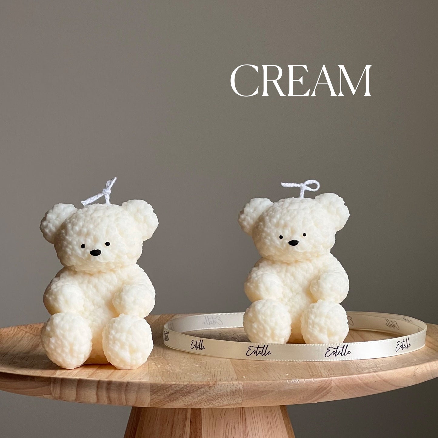 Fluffy Bear Sojawachs-Kerze | Handgemachte Heimdeko