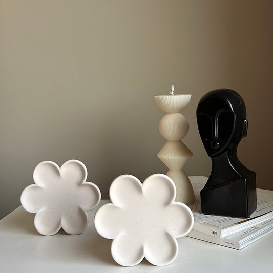Blumen-Schmuckschale: Handgemachte Jesmonit-Schale, Skandi-Deko