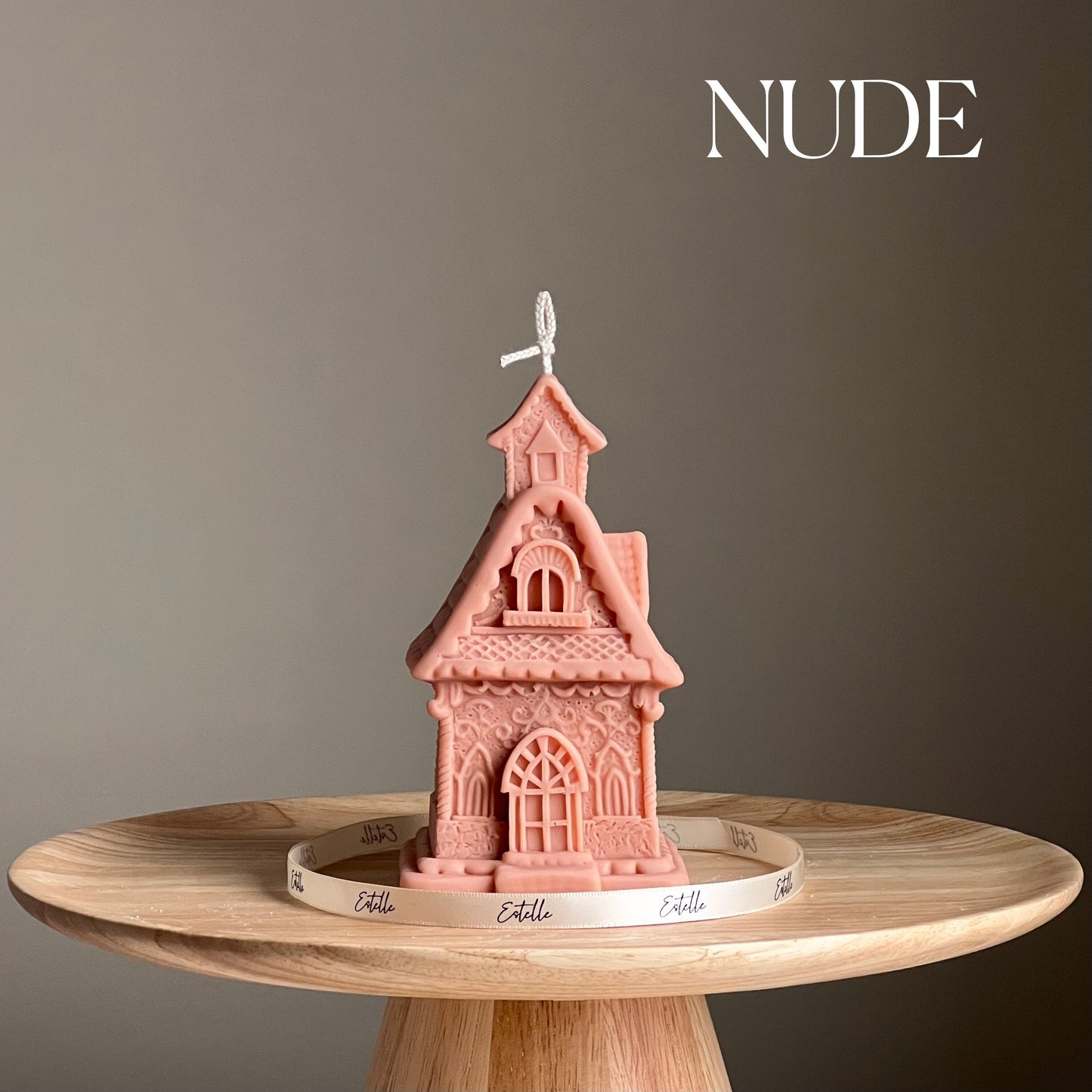 Large House Candle: Hand-Poured Soy Wax Sculptural Candle
