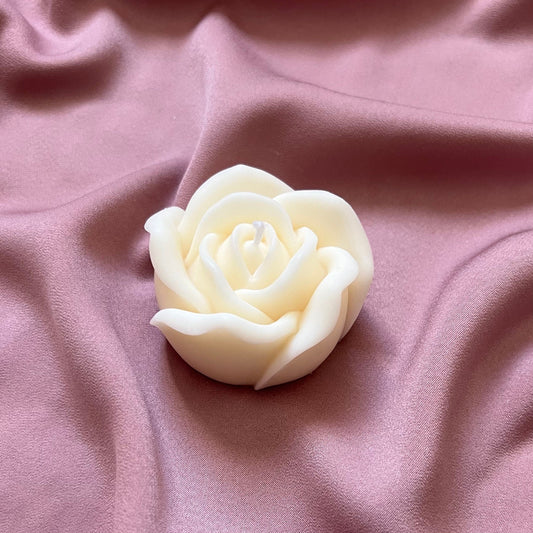 Handgemachte Rosen-Sojakerze | Heimdeko