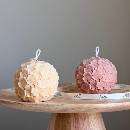 Clover Ball Sojawachskerze: Handgemachte Deko-Kerze