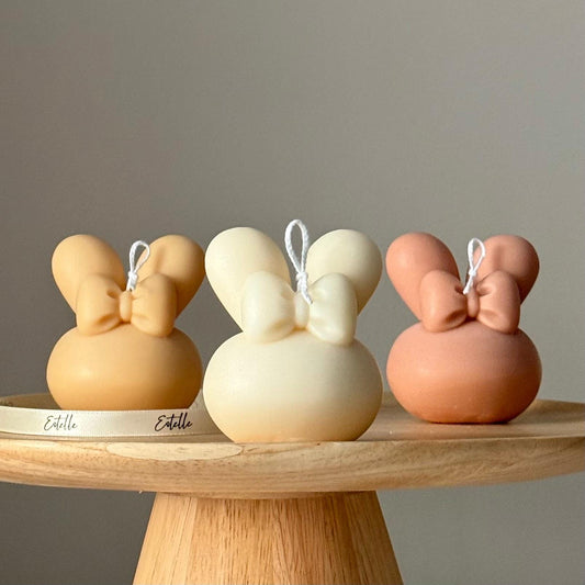 Hase Sojawachs-Kerze | Handgemachte Oster-Heimdekoration