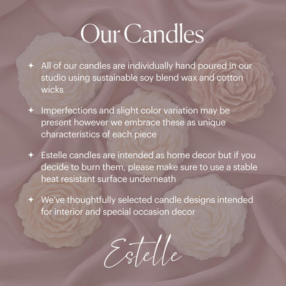 Bees Soy Pillar Candle: Handmade Home Decor