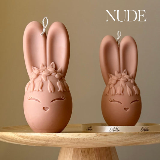Eierhase Sojakerze: Handgemachte Wohndeko, Geschenk zum Einzug