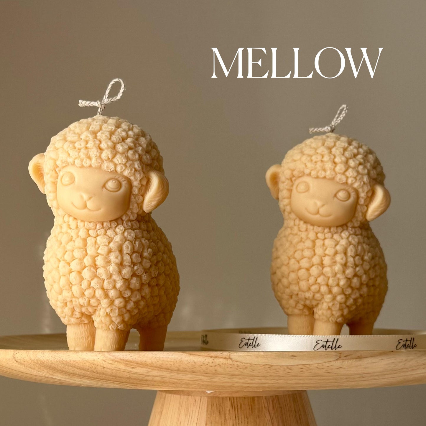 Handmade Sheep Soy Candle | Nursery Decor