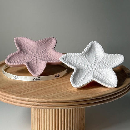 Seestern Jesmonite Schmuckschale: Skandi Deko Tablett