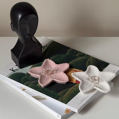 Seestern Jesmonite Schmuckschale: Skandi Deko Tablett