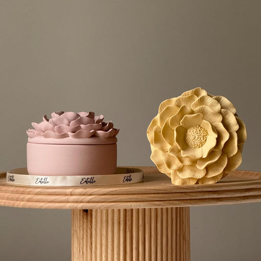 Jesmonite Blumen-Vase: Skandinavisches Wohndekor, Schmuck-Aufbewahrungsschale