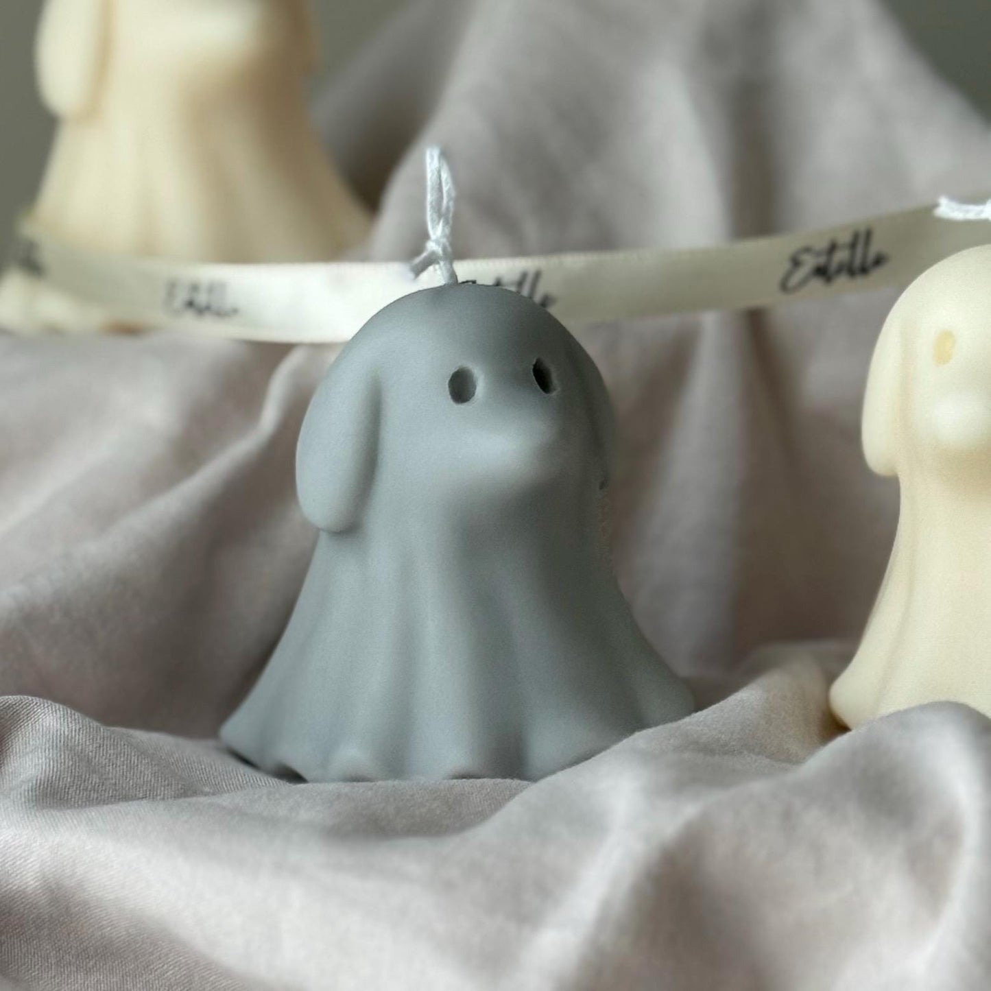 Halloween Hundegeist-Kerze: Handgemachtes Sojawachs Tiergeschenk
