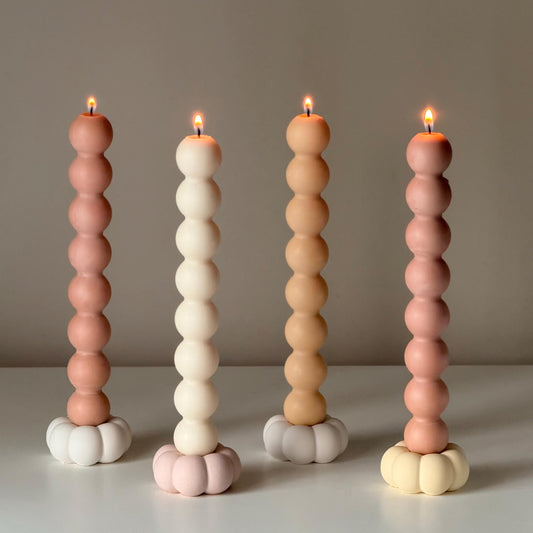 Blumen-Kerzenständer: Jesmonite Tischdeko