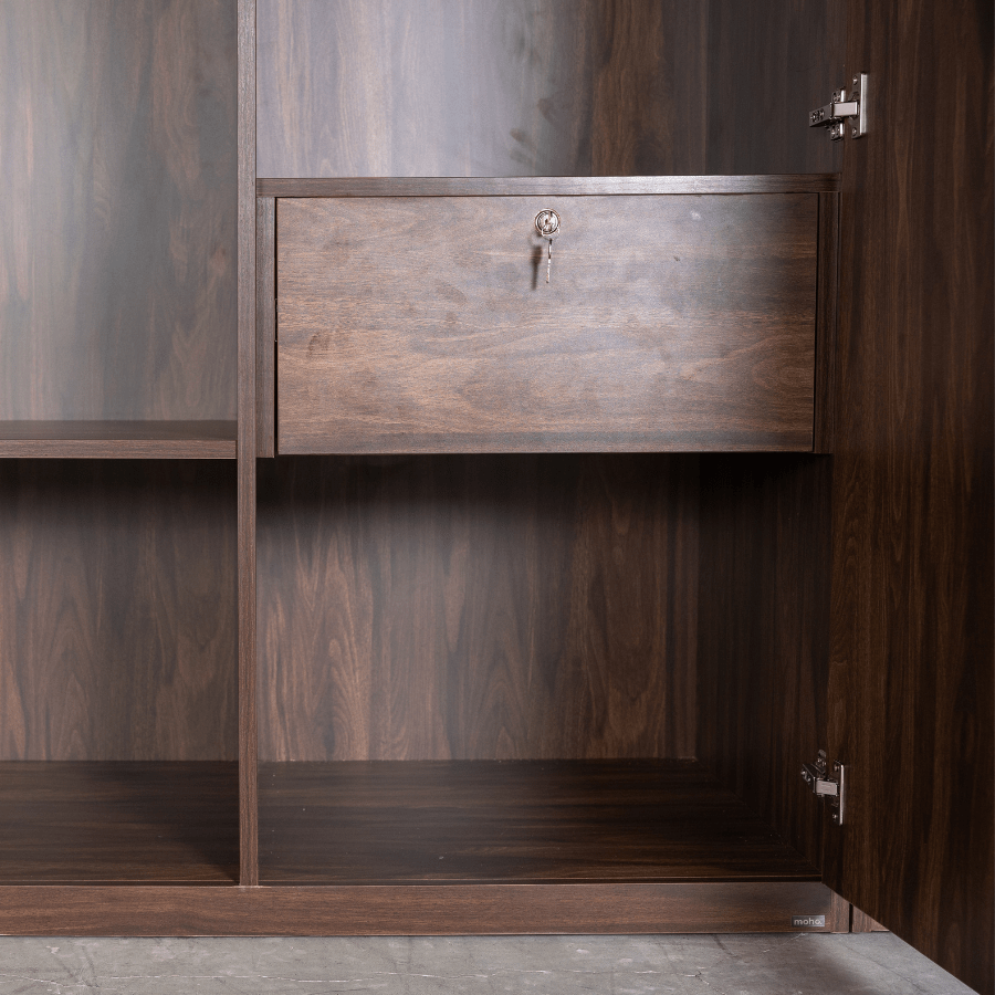 Koster Brown Wooden Wardrobe