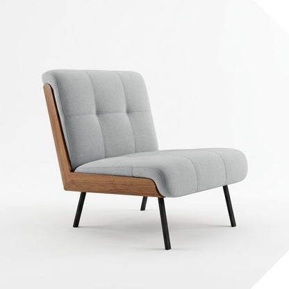 Kyler Mid-Century Modern Sessel ohne Armlehnen
