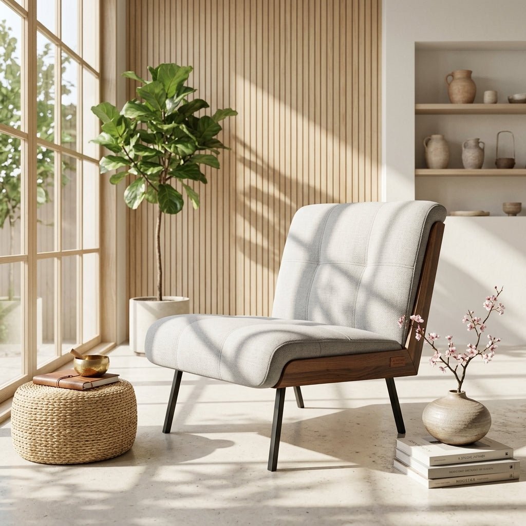 Kyler Mid-Century Modern Sessel ohne Armlehnen