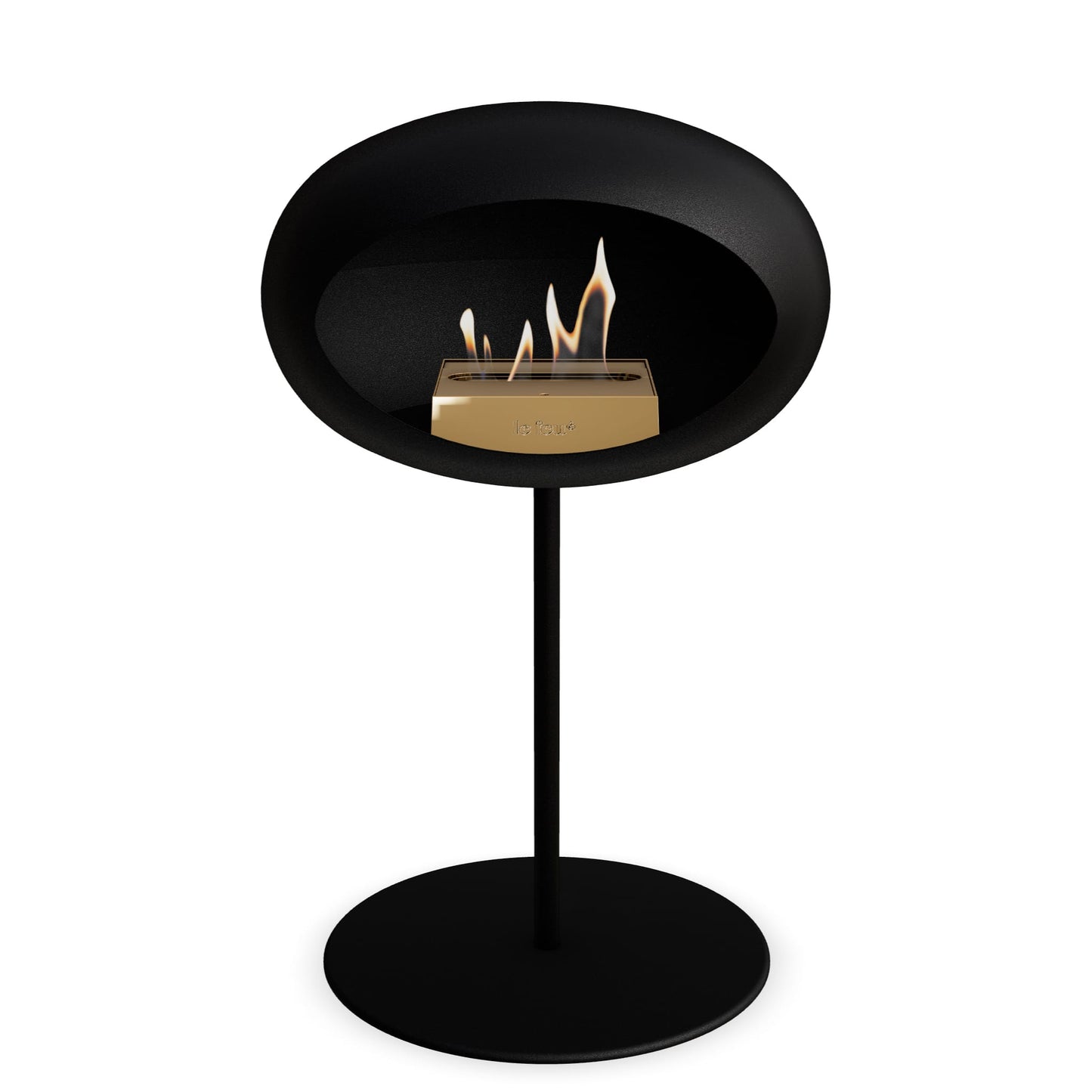 Le Feu Steel Low Dome <br>Black