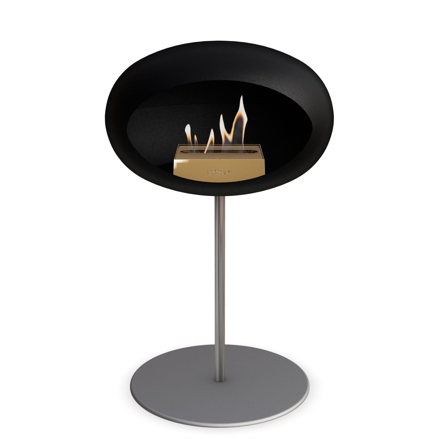 Le Feu Steel Low Dome <br>Black