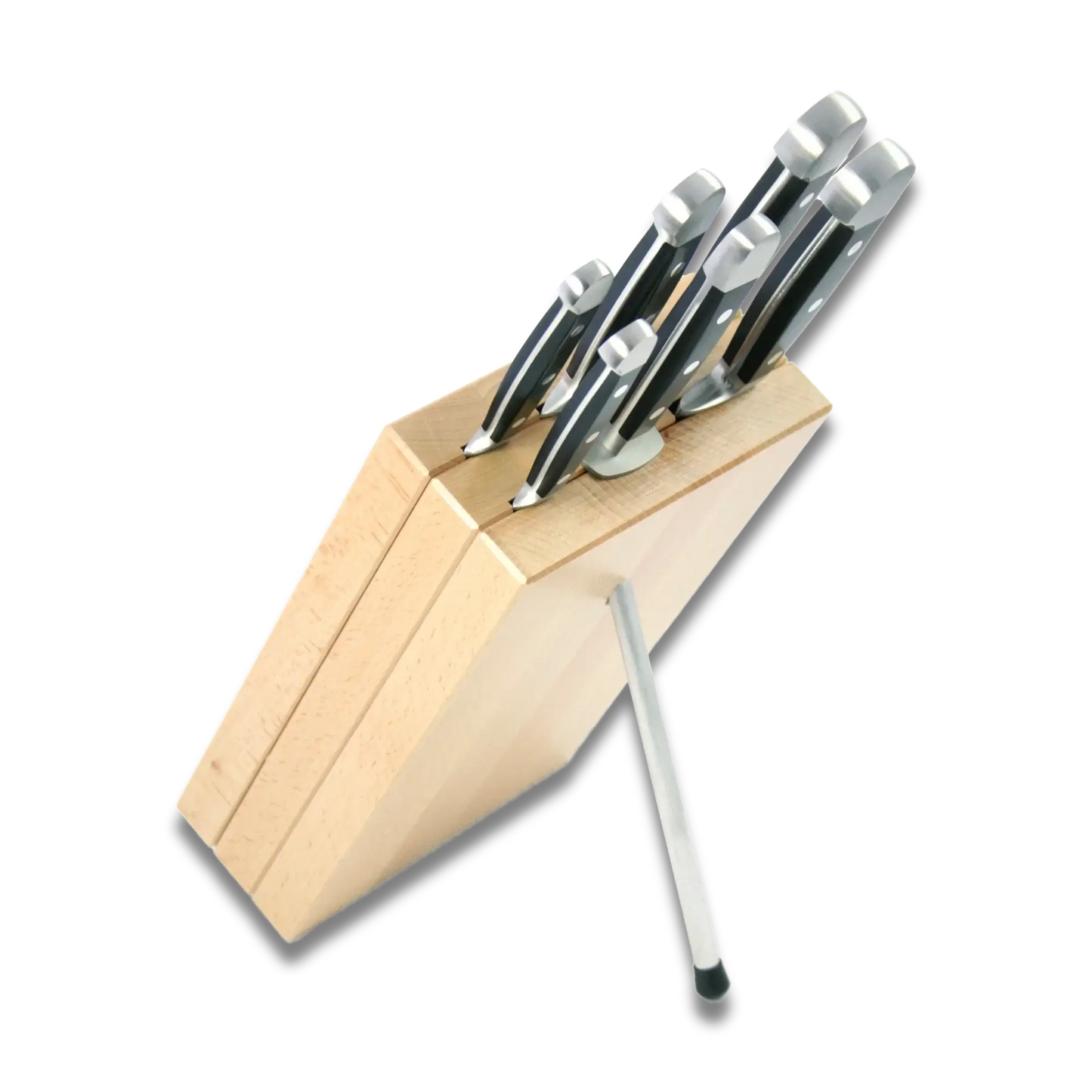 Messerblockhalter - Milly Buchenholz - (Messer nicht enthalten)