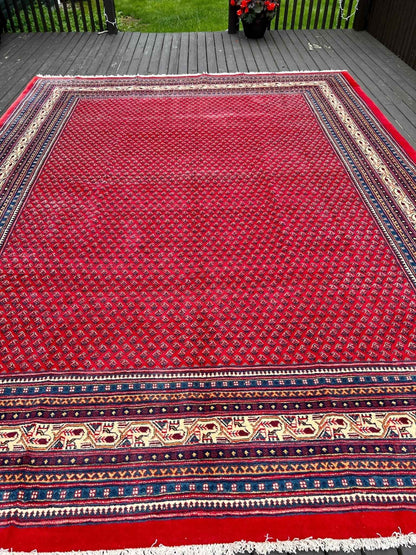 Meer | 12' 3" x 9' 3" | Persian Sarouk Mir Rug
