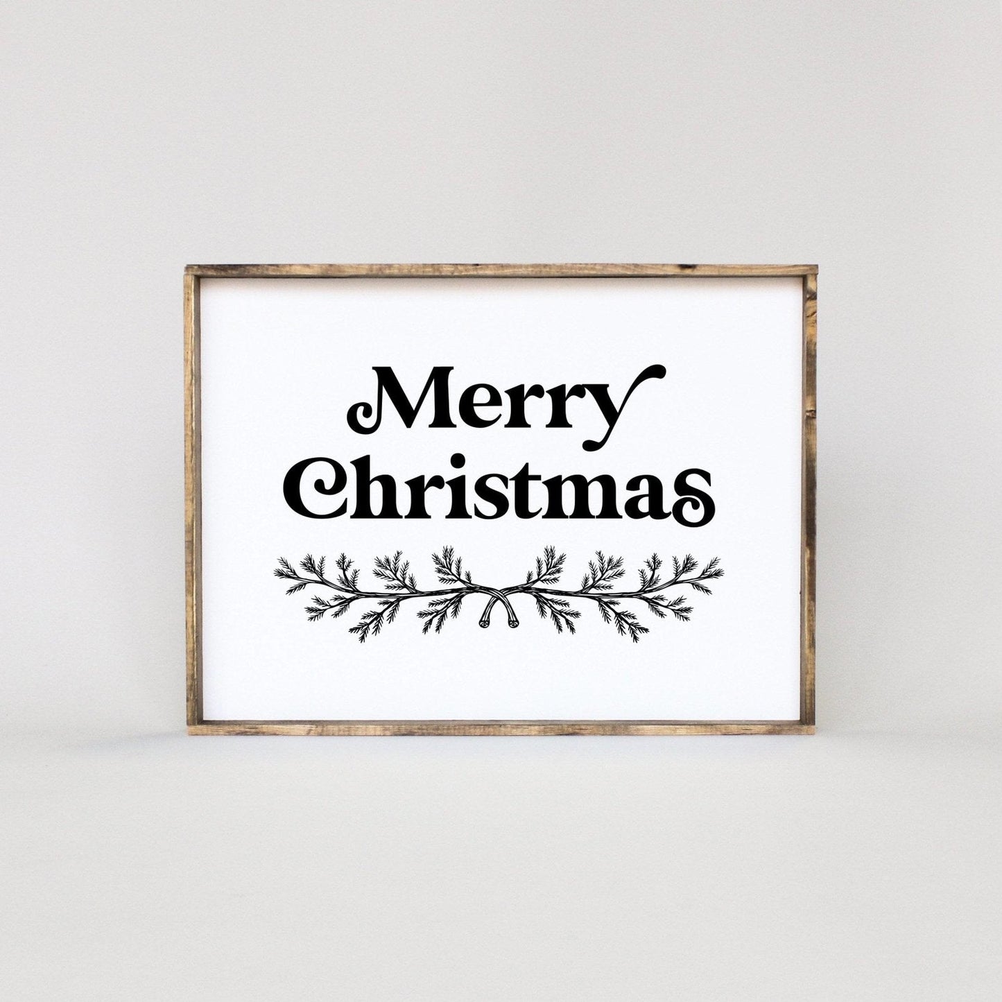 Merry Christmas Large Wood Sign