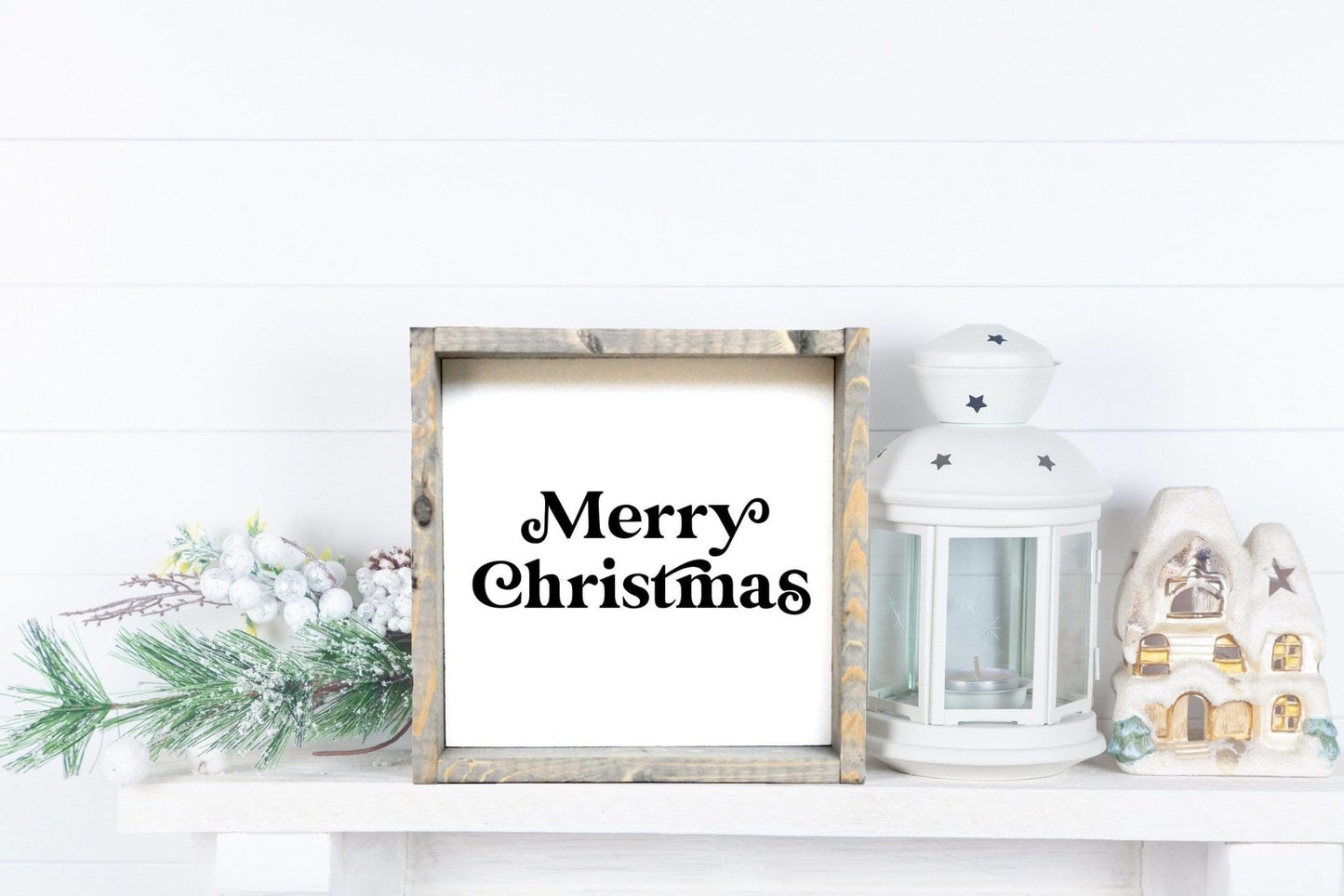 Merry Christmas Mini Wood Sign